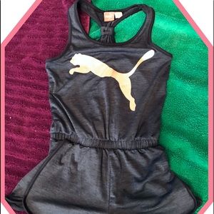 Girls size 7 Puma shorts/tank jumpsuit